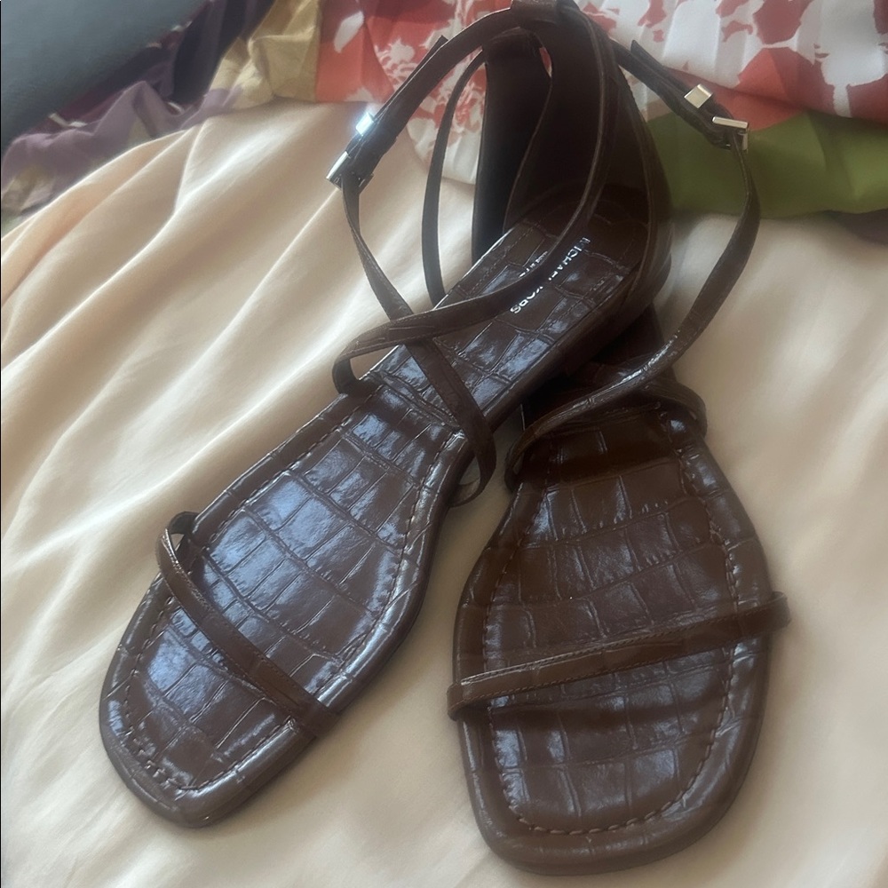 Michael Kors Collection Faux Croc flats Sz 10 M / 41 - Picture 5 of 7